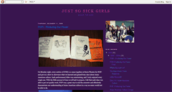 Desktop Screenshot of justsosickgirls.blogspot.com