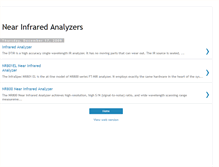 Tablet Screenshot of near-infrared-analyzers-101.blogspot.com