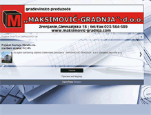 Tablet Screenshot of maksimovic-gradnja.blogspot.com
