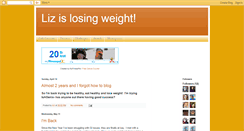 Desktop Screenshot of liz-weightlossjournal.blogspot.com