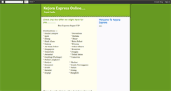 Desktop Screenshot of kejora-express.blogspot.com