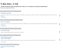 Tablet Screenshot of cincodiasbiendosmal.blogspot.com