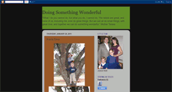 Desktop Screenshot of doingsomethingwonderful.blogspot.com