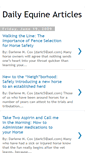 Mobile Screenshot of dailyequine.blogspot.com