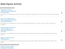 Tablet Screenshot of dailyequine.blogspot.com