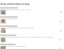 Tablet Screenshot of dovesandtheheartofjesus.blogspot.com