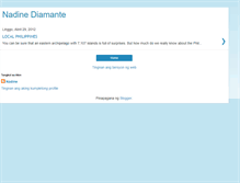 Tablet Screenshot of nadinediamante.blogspot.com