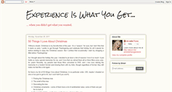 Desktop Screenshot of experienceiswhatyouget.blogspot.com