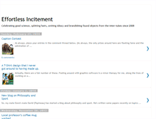 Tablet Screenshot of effortlessincitement.blogspot.com