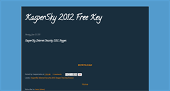 Desktop Screenshot of kasperskyfreelicense.blogspot.com