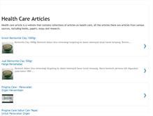 Tablet Screenshot of healthcare-articles.blogspot.com