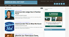 Desktop Screenshot of americanidolchitchat.blogspot.com