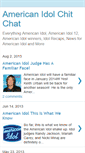 Mobile Screenshot of americanidolchitchat.blogspot.com