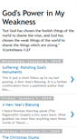 Mobile Screenshot of powerinweakness.blogspot.com