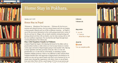 Desktop Screenshot of homestaypokhara.blogspot.com