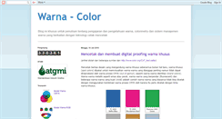 Desktop Screenshot of pengantar-warna.blogspot.com