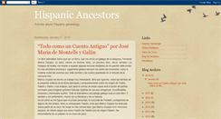 Desktop Screenshot of hispanic-ancestors.blogspot.com