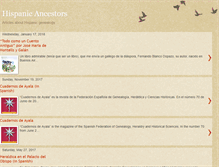 Tablet Screenshot of hispanic-ancestors.blogspot.com