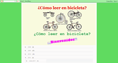 Desktop Screenshot of comoleerenbicicleta.blogspot.com