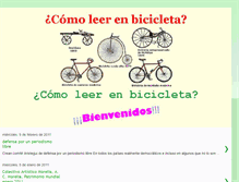 Tablet Screenshot of comoleerenbicicleta.blogspot.com