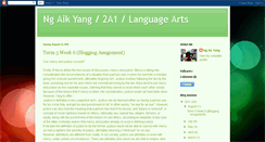 Desktop Screenshot of aikyang-languagearts-sec2-2011.blogspot.com