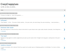 Tablet Screenshot of crazycrappylass.blogspot.com