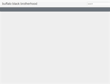 Tablet Screenshot of buffaloblackbrotherhood.blogspot.com