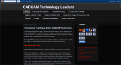 Desktop Screenshot of cadcamtechnologyleaders.blogspot.com