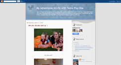 Desktop Screenshot of myadventuresinlifewithtwinsplusone.blogspot.com