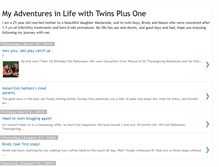 Tablet Screenshot of myadventuresinlifewithtwinsplusone.blogspot.com
