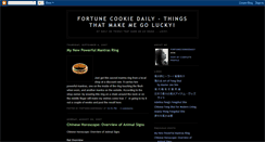 Desktop Screenshot of fortunecookiedaily.blogspot.com