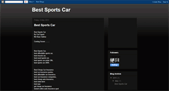 Desktop Screenshot of best-sport-cars-review.blogspot.com