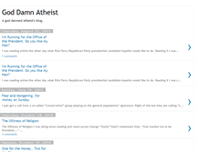 Tablet Screenshot of goddamnatheist.blogspot.com