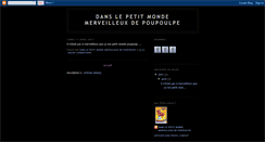 Desktop Screenshot of dansleptitmondemerveilleuxdepoupoulpe.blogspot.com