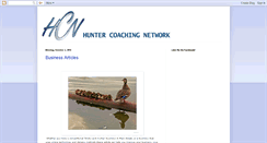 Desktop Screenshot of huntercoachingnetwork.blogspot.com
