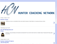 Tablet Screenshot of huntercoachingnetwork.blogspot.com