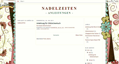 Desktop Screenshot of nadelzeiten-anleitungen.blogspot.com