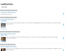 Tablet Screenshot of nadelzeiten-anleitungen.blogspot.com