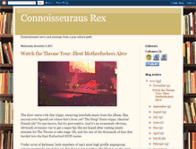 Tablet Screenshot of connoisseurausrex.blogspot.com