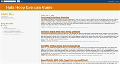 Desktop Screenshot of hulahoopexercise.blogspot.com