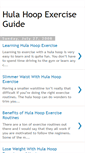 Mobile Screenshot of hulahoopexercise.blogspot.com