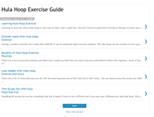 Tablet Screenshot of hulahoopexercise.blogspot.com