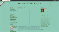 Desktop Screenshot of foodjunkiefromtexas.blogspot.com