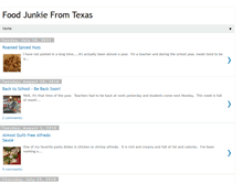 Tablet Screenshot of foodjunkiefromtexas.blogspot.com