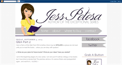 Desktop Screenshot of jesspetosa.blogspot.com