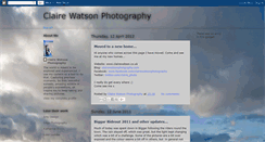 Desktop Screenshot of clairewatsonphotography.blogspot.com