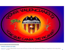 Tablet Screenshot of penyavalencianista.blogspot.com