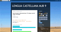 Desktop Screenshot of lenguacastellanamjb9.blogspot.com