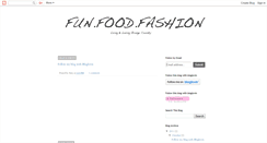 Desktop Screenshot of fun-foodfashion.blogspot.com