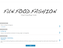 Tablet Screenshot of fun-foodfashion.blogspot.com